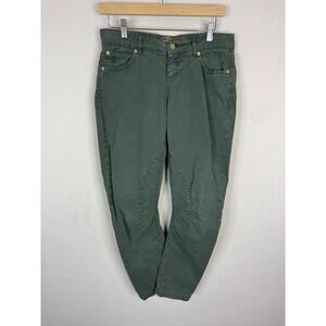 Galliano by John Galliano Olive Green Panelled Trousers Italy IT 43 Women 10